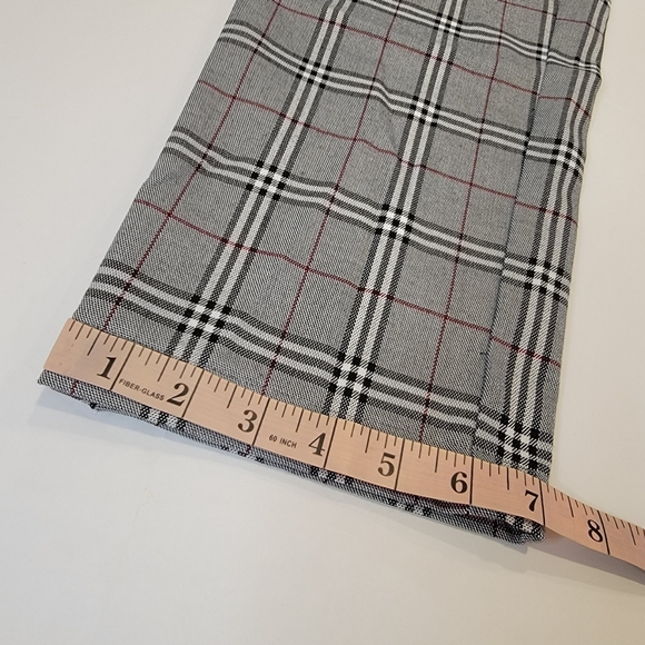 Tailored Recreation Premium Plaid Trouser Pants Black Gray SIZE 35-28 - Picture 5 of 15